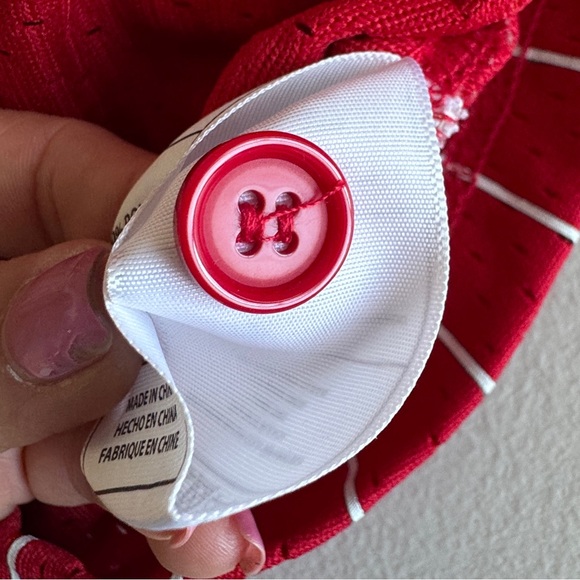 Mitchell & Ness Chicago Bulls Baseball Style Pinstripe Jersey Men's Small - Picture 7 of 12